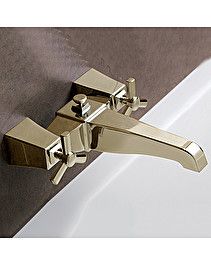 Time bath and shower mixer wall mounted by Devon&Devon