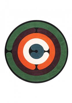 Rug Minotor Round - Tourmaline created by Christian Signorel by Diacasan Edition