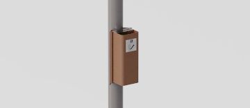 Ashtray "Cenerino" for Existing Pole Installation by DIMCAR