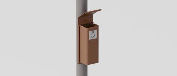 Ashtray "Cenerino" with Lid for Existing Poles by DIMCAR