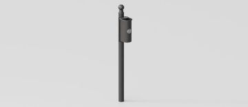 Ashtray with Column "Cicco" for Urban Furniture by DIMCAR