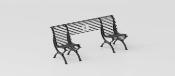 Bench "Clematis Inclusion" for Accessible Urban Furniture by DIMCAR