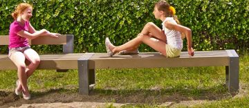 Canvas Bench made from recycled plastic, sustainable street furniture | Dimcar srl by DIMCAR