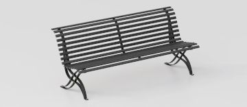 Classic Design Steel Bench "Liberty" by DIMCAR