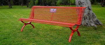 Designer Bench "Clematis Ribbon" (CAM Compliant) by DIMCAR