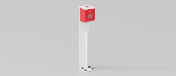 Designer Freestanding Steel Ashtray "Fumino" by DIMCAR