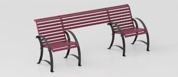 Inclusive Bench "Artemide Inclusion" for Disabled Access by DIMCAR