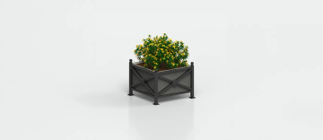 Planter "Orchidea Maxi" with Perforated Sheet Metal Walls by DIMCAR