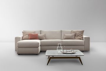 FREEDOM - Contemporary style 2 seater 3 seater fabric sofa bed with chaise longue by Ditre Italia - view 6