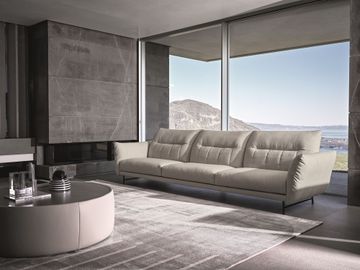 ON LINE - 3 seater leather sofa by Ditre Italia - view 5