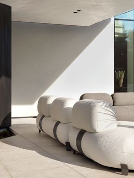 PACIFIC - Upholstered fabric armchair with armrests by Ditre Italia - view 7