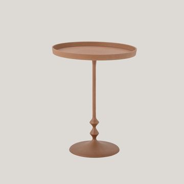 Anjou tavolino da appoggio elegante in metallo arancio by Divani Store