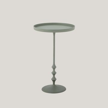 Anjou tavolino da appoggio elegante in metallo verde by Divani Store