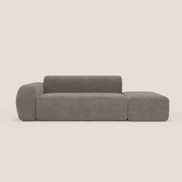 BonBon sofa modular modular – Composizione with pouf terminale in fabric stain-resistant by Divani Store