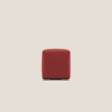 Cube pouf in microfibre stain-resistant by Divani Store