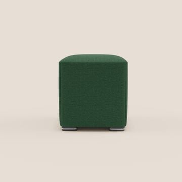 Cube pouf in fabric soft water-repellent T08 VERDE by Divani Store