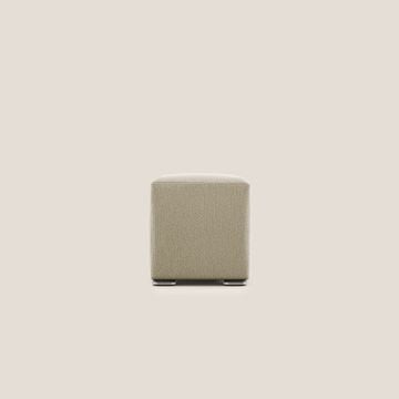 Cube pouf in fabric soft stain-resistant by Divani Store