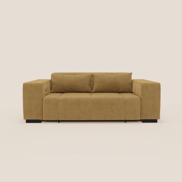 Monarch Divano con Relax Elettrico per allungamento sedute e Poggiatesta Reclinabile in tessuto morbido smacchiabile T31 by Divani Store