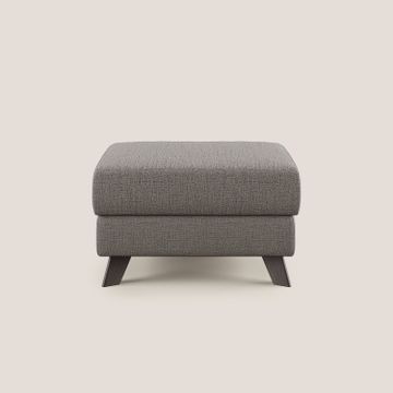 Moon Pouf storage and feet high in fabric soft water-repellent slub by Divani Store