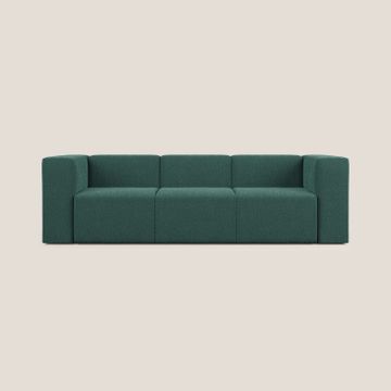 Nettuno sofa lineare modular a 3 seats modular in soft fabric bouclè by Divani Store