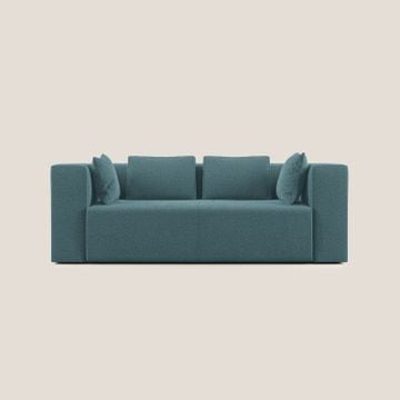 Nettuno sofa modern modular in soft fabric bouclè by Divani Store