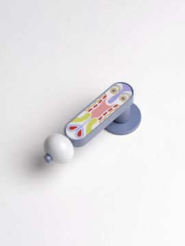 CRISALIDE - Aluminium and porcelain furniture knob with plate by Dnd - view 6