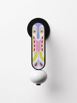 CRISALIDE - Aluminium and porcelain furniture knob with plate by Dnd - view 7