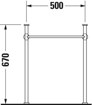 Scola Metal console by Duravit - view 5