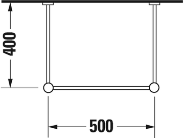 Scola Metal console by Duravit - view 3