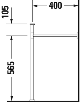 Scola Metal console by Duravit - view 4