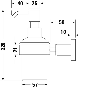 D-Code Soap dispenser by Duravit - view 4