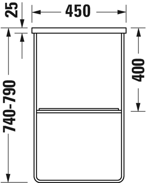 DuraSquare Metal console by Duravit - view 6