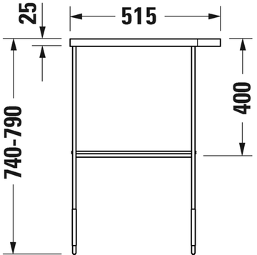 DuraSquare Metal console by Duravit - view 9