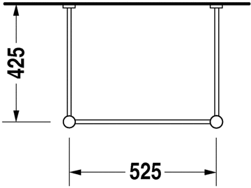 Vero Metal console by Duravit - view 4
