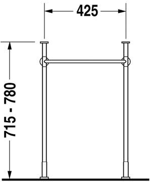 Vero Metal console by Duravit - view 5