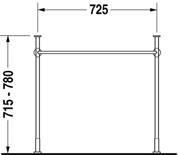 Vero Metal console by Duravit - view 5
