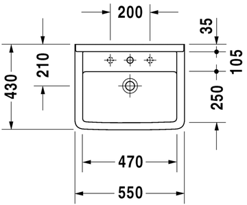 Starck 3 Washbasin by Duravit - view 4