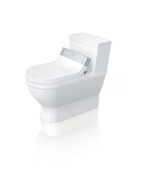 Starck 3 One piece toilet for shower toilet seat by Duravit - view 2