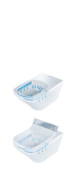 DuraStyle Toilet wall-mounted for shower toilet seat by Duravit - view 4