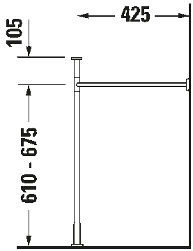 Vero Metal console by Duravit - view 8
