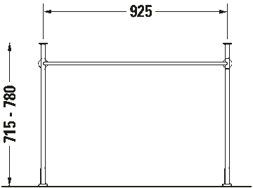 Vero Metal console by Duravit - view 9