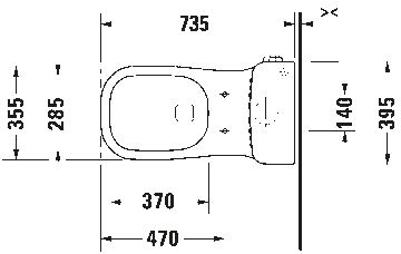 D-Code One-piece toilet by Duravit - view 7