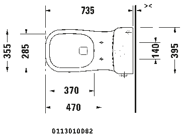 D-Code One-piece toilet by Duravit - view 8