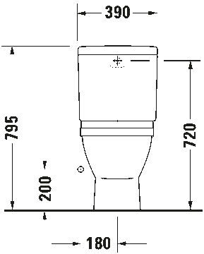 Starck 3 Toilet close-coupled by Duravit - view 6