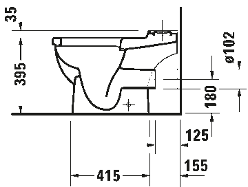 Starck 3 Toilet close-coupled by Duravit - view 5