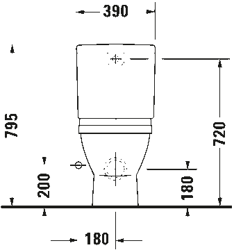 Starck 3 Toilet close-coupled by Duravit - view 7