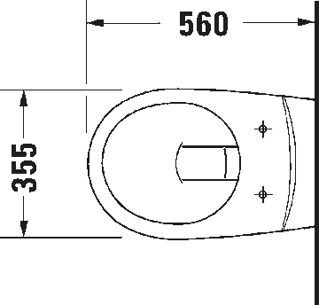 D-Code Wall-mounted toilet Basic by Duravit - view 9