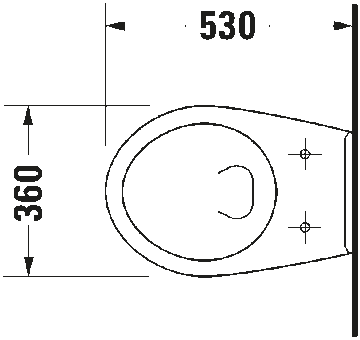 Duraplus Wall-mounted toilet Hornberg by Duravit - view 3