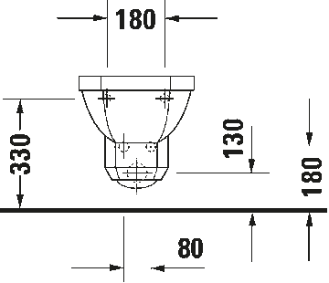 1930 Series Wall-mounted bidet by Duravit - view 5