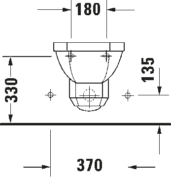 1930 Series Wall-mounted bidet by Duravit - view 6